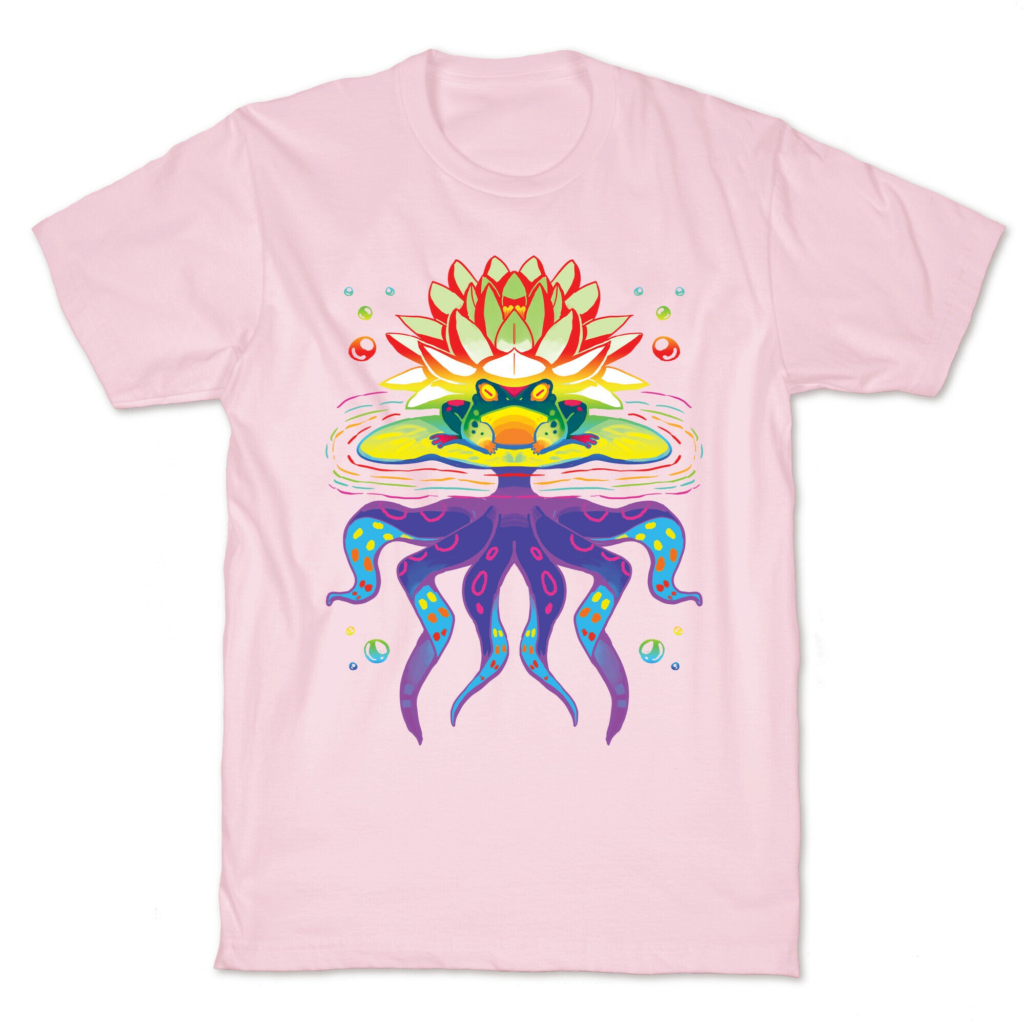 Psychedelic Lily Frog T-Shirt